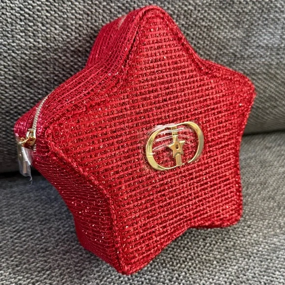 Dior Lunar New Year Red Star Makeup Bag Cosmetic Pouch Mini New Authentic - Picture 8 of 17